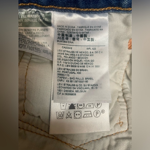 Men’s Levi’s 501 Jeans 👖 Size 36 x 30 ✨ Straight Legged ✨ Like New ✨ Light Wash - Picture 4 of 5